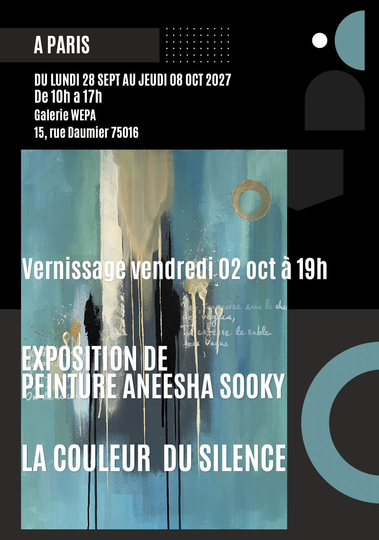 Exposition La Galerie WEPA Aneesha Sooky